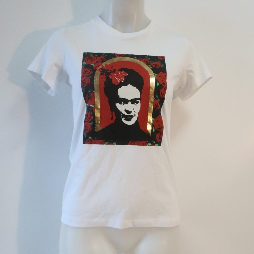 NWT Womens Proof Of Concept White Frida Tee XS